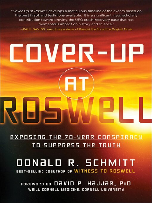 Title details for Cover-Up at Roswell by Donald Schmitt - Available